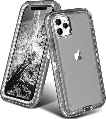 Vista 9 de ORIbox - Funda compatible con iPhone 11 Pro Max, resistente a los golpes, anticaídas, transparente