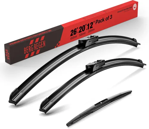 Vista 91 de BERG REGEN Escobillas limpiaparabrisas de 15"+15" con escobilla trasera de 13" - Juego de repuesto automotriz para Jeep Wrangler JK 2008 2009 2010