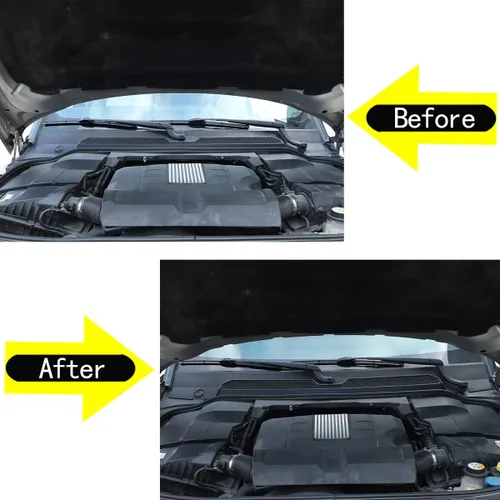 Vista 3 de Panel de borde presionado para parabrisas de automóvil compatible con Land Rover Discovery 4 LR4 2010-2016, se adapta a Land Rover Discovery 3 LR3