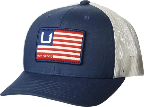 Vista 44 de HUK - Gorra de camionero de malla para hombre con cierre a presión Gorra de pesca antirreflectante