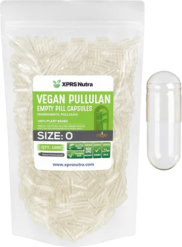 Vista 8 de XPRS Nutra Cápsulas vacías Pullulan tamaño 0 – 100 unidades Clean Label Plant Clear Empty Vegan Cápsulas – Píldoras vegetarianas premium – Relleno