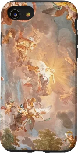 Vista 18 de Funda para iPhone 16, diseño de historia del arte renacentista, diseño de Michelangelo Sky
