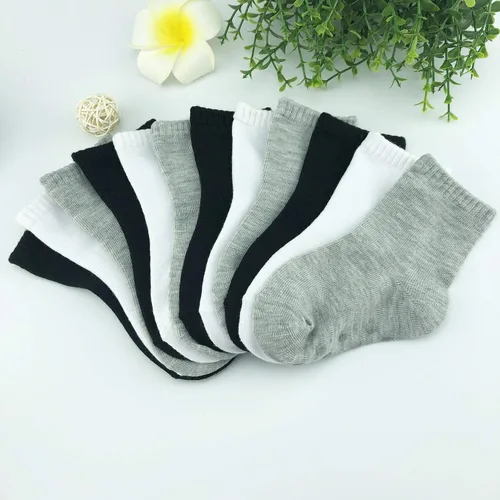 Vista 2 de Jamegio 12 pares de calcetines antideslizantes para niños pequeños y niñas