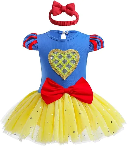 Vista 72 de Disfraz de princesa de Belle Sofía Blancanieves para niñas pequeñas, disfraz de princesa, Navidad, Halloween, mameluco con diadema