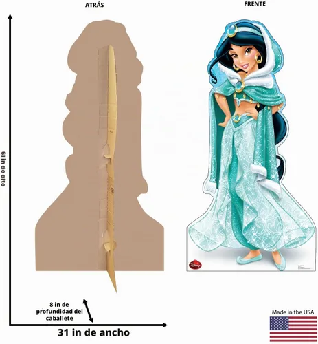 Vista 2 de Disney, gigantografía de princesas, Royal Debut, tamaño real, vertical, gráficos avanzados, talla única