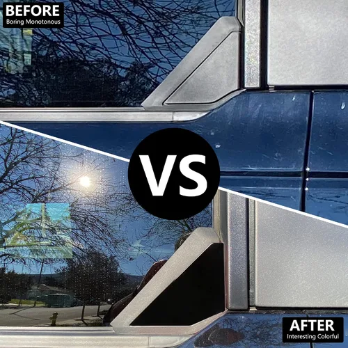 Vista 2 de Cubierta de protección para ventana trasera en forma de triángulo Compatible con Ford Bronco de 4 puertas 2021 2022 2023 2024 2025 Accesorios