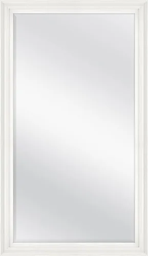 Vista 9 de MCS Simplicity - Espejo de pared grande de 21.5x25.5 pulgadas, espejo negro con detalle biselado, espejo para colgar en pared vertical u horizontal