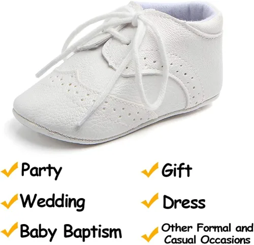 Vista 5 de Methee Zapatos para caminar para bebés y niñas, suela suave, antideslizantes, zapatos para primeros caminos, zapatos de cuna para recién nacidos