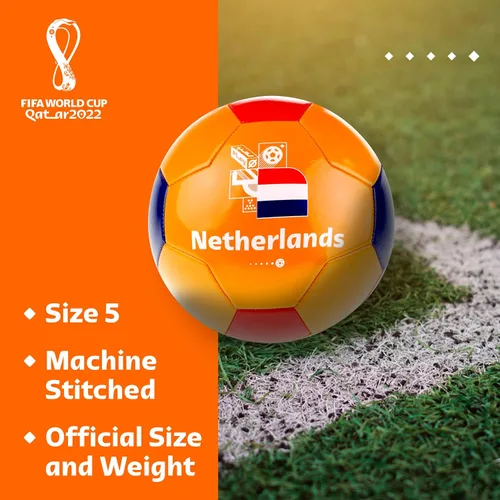 Vista 3 de Capelli Sport Copa Mundial de la FIFA Qatar 2022, exhibición de recuerdo de balón de fútbol, con licencia oficial para jugadores de fútbol jóvenes