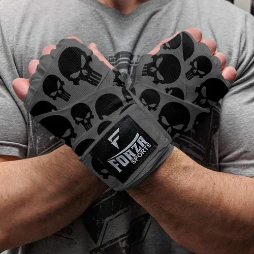 Vista 23 de Forza Sports Vendas de boxeo y MMA estilo mexicano de 180" Concientización sobre el autismo Azul