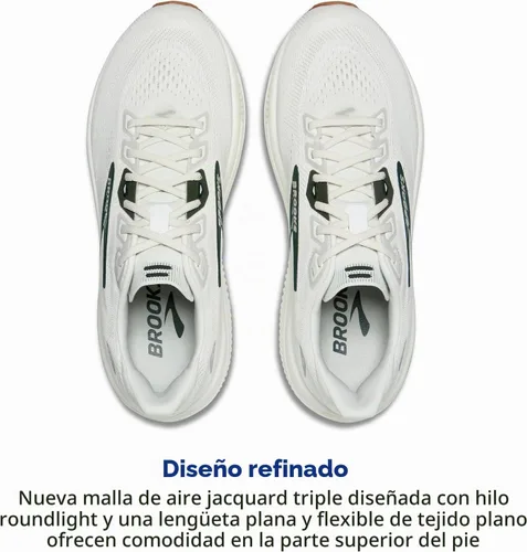 Vista 4 de Brooks Zapatillas de correr Ghost 18 para hombre Gris/Abeto/Bronceado