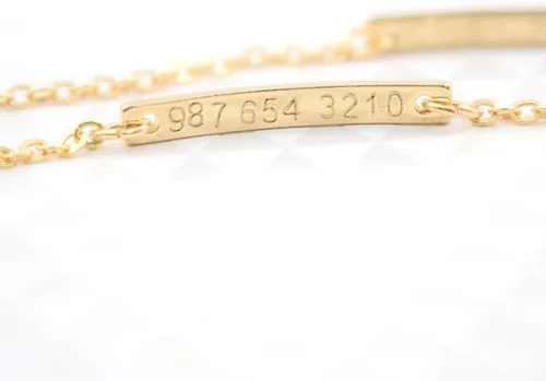 Vista 21 de Regalo personalizado Baby Name Bar opciones de joyería