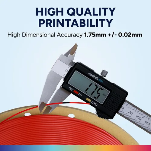 Vista 18 de OVERTURE - Filamento de ácido poliláctico (Easy PLA) para impresora 3D de 1.75 mm, bobina de cartón de 2.2 libras, precisión dimensional +/- 0.02