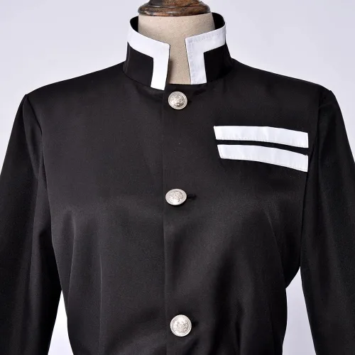 Vista 4 de miccostumes Disfraz de cosplay de uniforme de equipo negro de anime para mujer