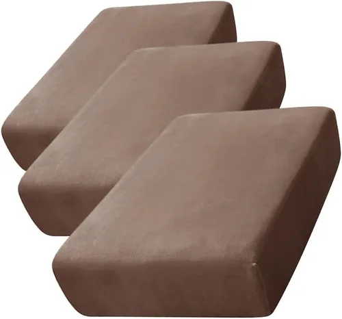 Vista 41 de CONRUSER Funda de cojín elástica de terciopelo suave, funda de cojín de felpa de terciopelo suave, fundas de sofá, protector de muebles con parte