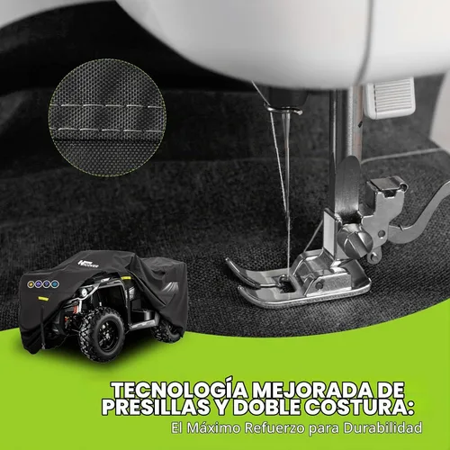 Vista 5 de Cubierta 600D ATV Impermeable de Alta Resistencia, Portátil, para 4 Ruedas, Impermeable al Aire Libre, Cubierta Quad para Todo Tipo de Clima