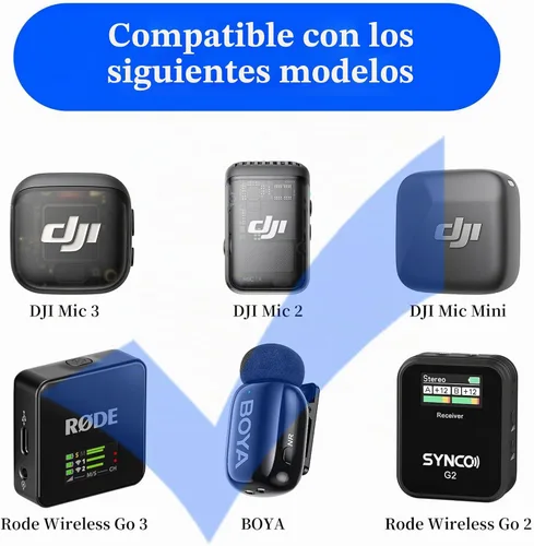 Vista 4 de Adaptador USB C a OTG de iluminación para conectar DJI Mic Mini y DJI Mic Series Receptor a iOS iPhone 14 13 12 11 Conector Smartphone/PC/Mac