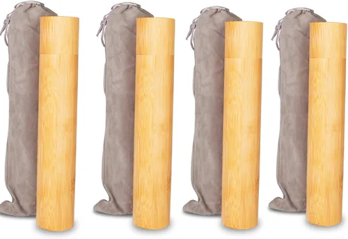 Vista 18 de Juego de 2 urnas pequeñas de bambú para cenizas humanas, ecológicas y biodegradables, tubo de cremación para cenizas de mascotas machos y hembras