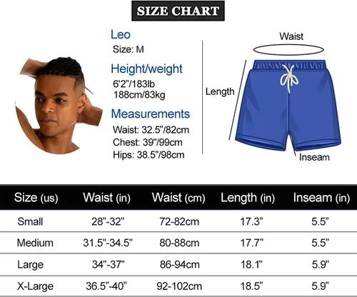 Vista 7 de Traje de baño para hombre, pantalones cortos deportivos con bolsillos
