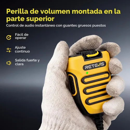 Vista 11 de Retevis RB48 Walkie Talkies avanzados de triple prueba con micrófono de hombro, MIL-STD 810H, VOX, recordatorio de vibración, PTT dual, SOS, NOAA