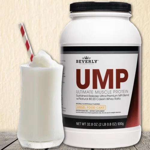 Vista 7 de Beverly International UMP Proteína en Polvo, Pastel de Ángel. Proporción Única de Suero-Caseína Desarrolla Músculo Magro. Fácil de Digerir. Sin