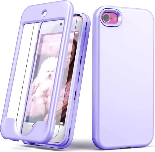 Vista 8 de Funda para iPod Touch 7 con protector de pantalla, para iPod Touch 6, funda para iPod Touch 5, ligera, de cuerpo completo, protección resistente