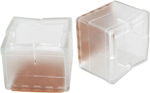 Vista 2 de 8pcs 1.181 in-1.378 in antideslizante silicona muebles silla mesa pie pierna cubierta protectora