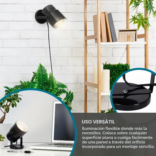 Vista 3 de Catalina Lighting 24291-000 - Lámpara de acento multiusos para escritorio o pared, para oficina, sala de estar, dormitorio o dormitorio, compatible