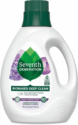 Vista 17 de Seventh Generation Detergente líquido para ropa, aroma cítrico fresco, 60 cargas, combate las manchas, 90 onzas líquidas