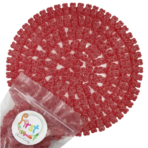 Vista 10 de FirstChoiceCandy Fun Sour Gummy Bears (2 libras (paquete de 1), fresa rosa ácida)
