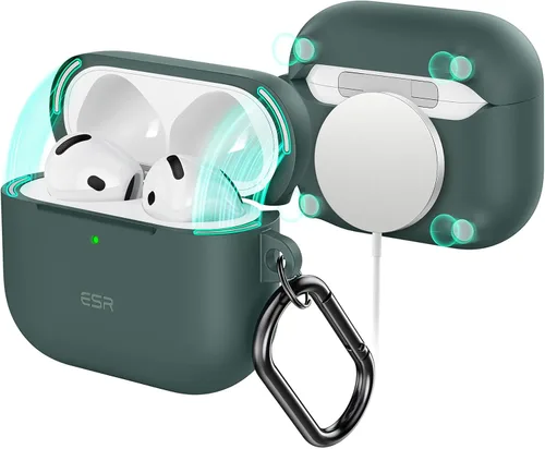 Vista 13 de ESR Funda para AirPods 4 (HaloLock), Compatible con Funda de AirPods de 4ª Generación (2024) (USB-C), Compatible con MagSafe, Cubierta de Protección