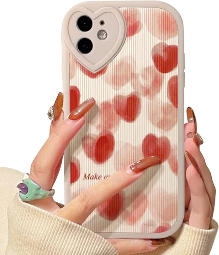 Vista 8 de Lovmooful Funda para iPhone 11 con diseño de oso lindo floral con lentes de Flor de Oso2