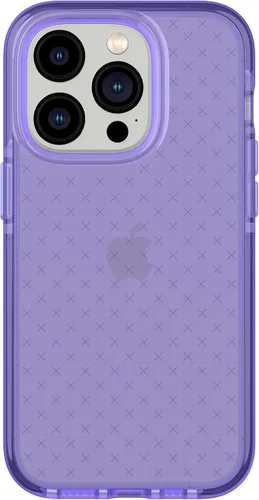 Vista 12 de Tech21 iPhone 14 Pro Max Evo Check – Funda protectora delgada y absorbente de golpes con protección FlexShock Multi-Drop de 16 pies y botones