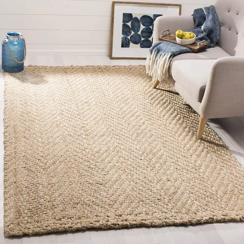 Vista 8 de SAFAVIEH Natural Fiber Collection - Alfombra decorativa de 2 pies 3 pulgadas x 4 pies, natural, hecho a mano, ideal para zonas de alto tráfico