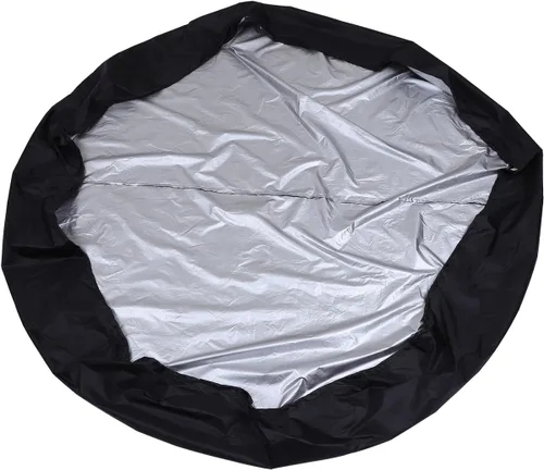 Vista 4 de DOITOOL Cubierta redonda para bañera de hidromasaje, impermeable, cubierta de spa para exteriores, protector redondo de 75 pulgadas para piscinas