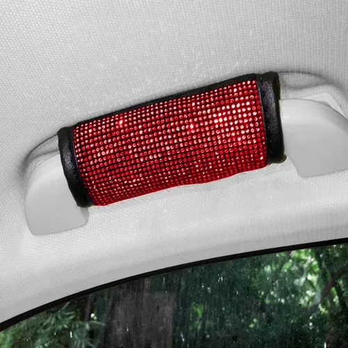 Vista 20 de Paquete de 2 fundas brillantes para manija de puerta de seguridad para automóviles, con cristales brillantes, almohadillas protectoras para manija