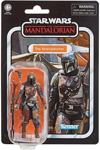Vista 2 de Star Wars The Vintage Collection The Mandalorian Toy - Figura de acción a escala de 3.7 in, juguetes para niños de 4 años en adelante