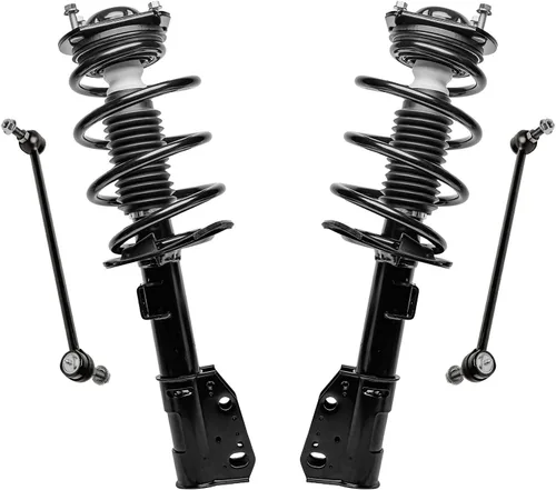 Vista 23 de Detroit Axle - Kit de 4 piezas de puntales delanteros para Toyota Highlander 2001 2002 2003, enlaces de barra antivuelco estabilizadores y puntales