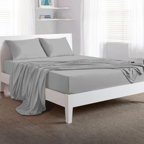 Vista 11 de Bedgear Juego de sábanas básicas, sábanas ligeras y transpirables, incluye sábana bajera, sábana encimera, 1 funda de almohada, cómodo, más fresco