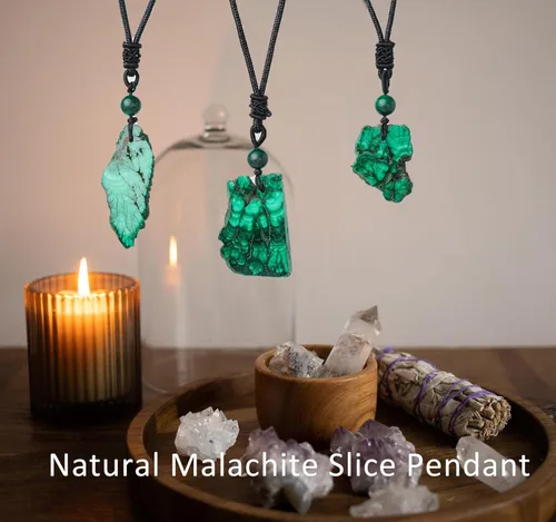 Vista 6 de Rebanadas de cristal natural hecho a mano, colgante de piedras preciosas de cristal curativo, piedra preciosa pulida, borde irregular, piedra