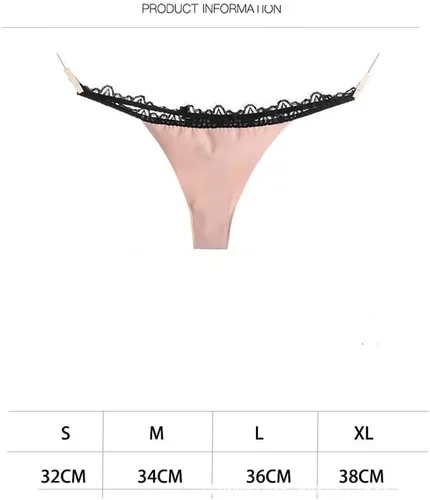 Vista 6 de Zoeneed Tangas de algodón para mujer, tangas elásticas con espalda en T, tangas de tiro bajo