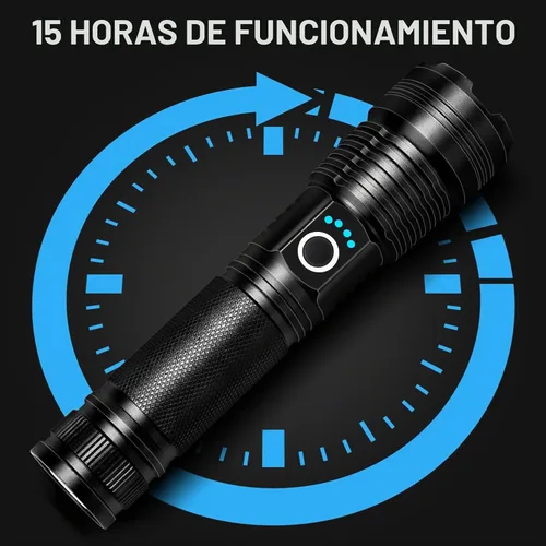 Vista 5 de MIXILIN - Linternas recargables de alto lúmenes, paquete de 4 99,000 lúmenes, linterna LED súper brillante con 5 modos, linterna de mano impermeable