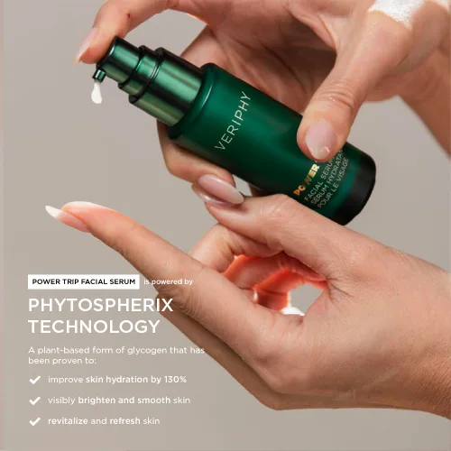 Vista 4 de Suero facial exfoliante AHA Veriphy. Potente mezcla de ácido láctico y PhytoSpherix® que exfolia la piel, revelando una tez fresca y revitalizada.