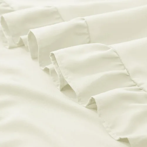Vista 7 de KKJIAF Paquete de 2 fundas de almohada con volantes de 18 x 18 pulgadas
