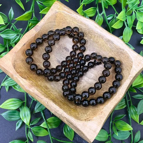 Vista 644 de Gem Avenue Handmade Round Bead Stretch Bracelet Unisex Natural Stone Beaded Jewelry for Men & Women, Elastic Wristband for Daily Wear