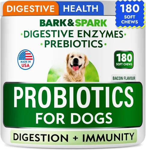 Vista 10 de BARK&SPARK Masticables sin caca para perros, coprofagia y disuasorio para comer heces con probióticos, enzimas digestivas y apoyo para el aliento