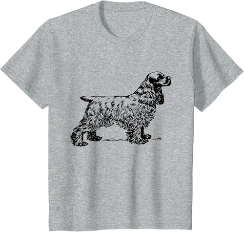 Vista 8 de Cocker Spaniel - Camiseta para perro Cocker Spaniel, gris, S Asfalto