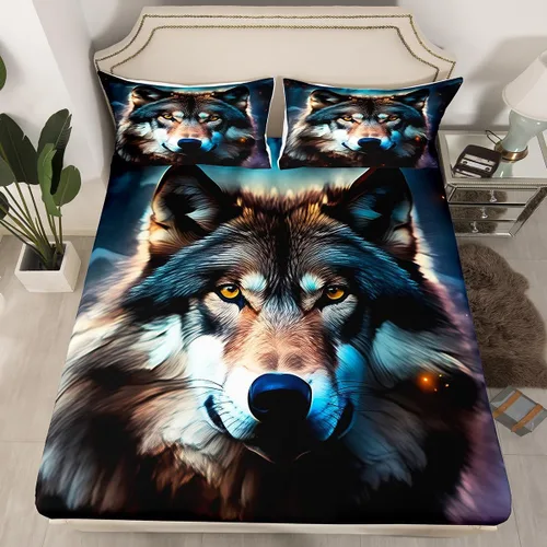 Vista 40 de Erosebridal Sábanas de Cama para Niños de Gato Lindo Tamaño Twin Línea de Arcoíris Neón Sábana Ajustable de Gato con Bolsillo Profundo para Niñas