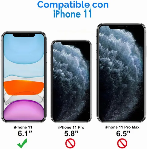 Vista 2 de JETech Funda tipo cartera para iPhone 11, color negro
