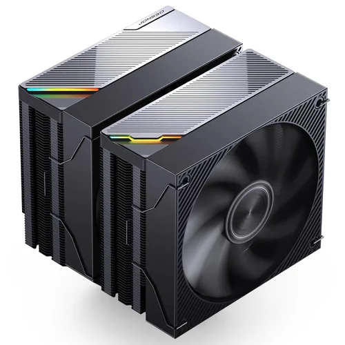 Vista 11 de Jonsbo CA40 Enfriador de CPU negro, serie ARGB Mute de refrigeración por aire, ventilador de CPU de 157 mm de altura, enfriador de aire de CPU